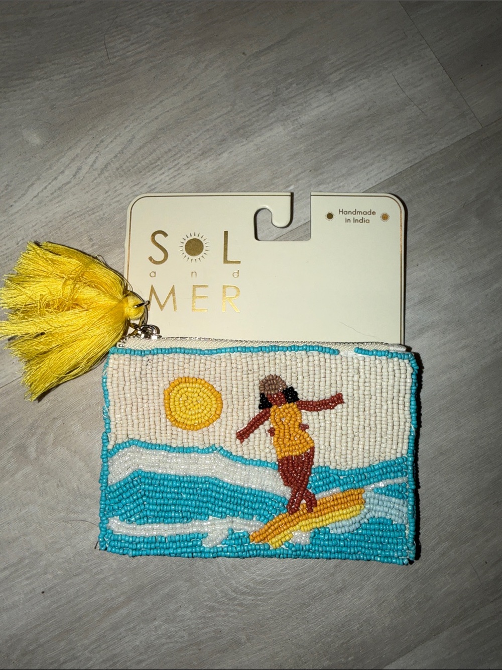 Beaded Surf Coin Purse